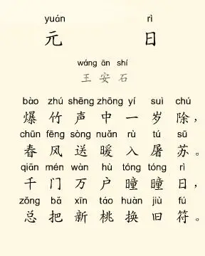 古诗《元日》 - babysnail lin - babysnail lin的博客