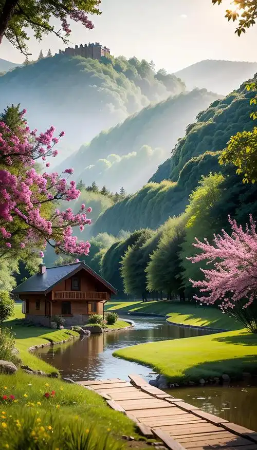 森林公园的木屋仙境:童话般的体验 🌳