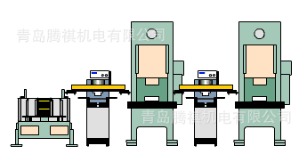 供应供应青岛腾祺连线式冲床|油压机送料机械手 厂家直销