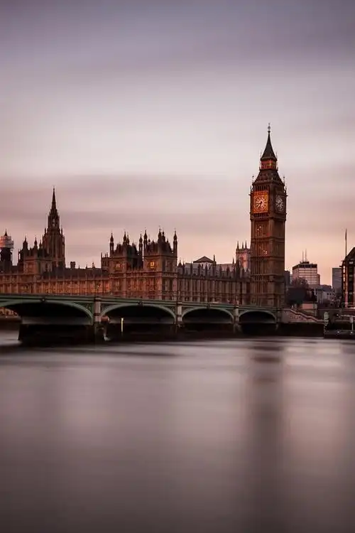 英格兰,伦敦,夜晚,黄昏,城市,桥梁,房屋