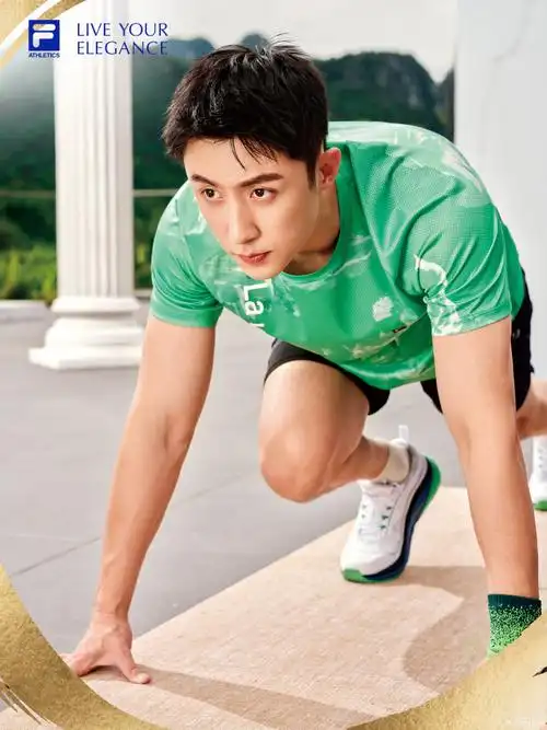 fila时尚运动代言人黄景瑜##fila glam-fitness##fila健身旅修##mkee