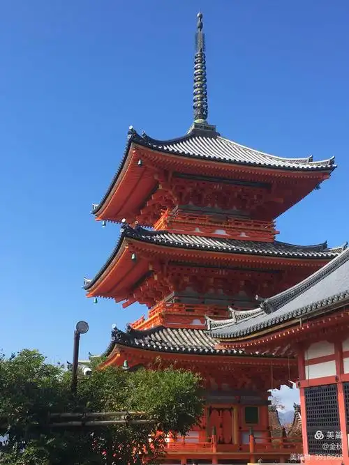 日本古都京都清水寺塔楼