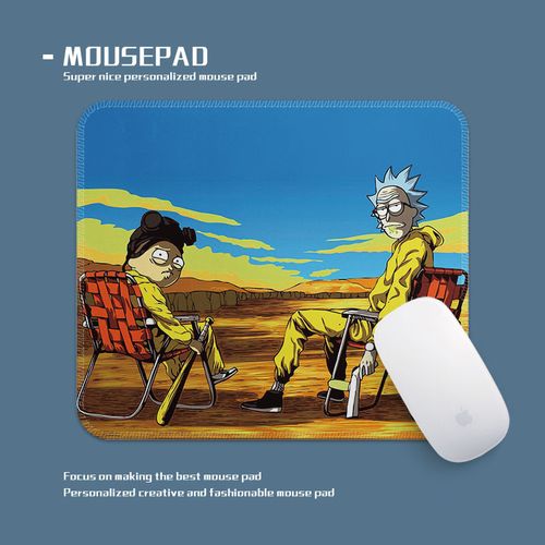 绝命毒师瑞克和莫蒂方形办公防滑加厚护腕鼠标垫学习专用电脑桌垫