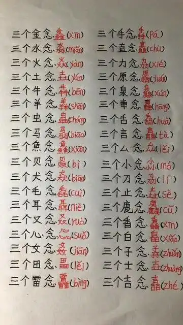 三个字叠在一起的字必须收藏起来