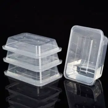 一次性餐盒长方形带盖打包盒 500ml/300只装