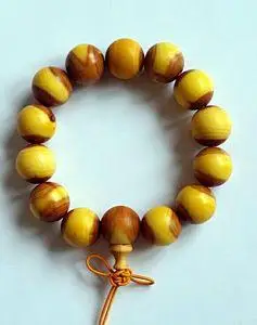 鑫宝乐 东北金刚木扁担胡子扁核木手串扁枣胡子文玩佛珠手链