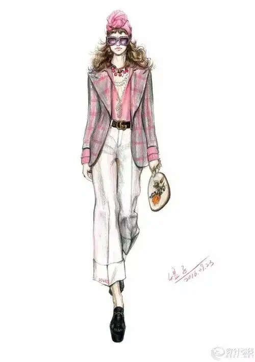 [原创设计稿] 煜子手绘时装画
