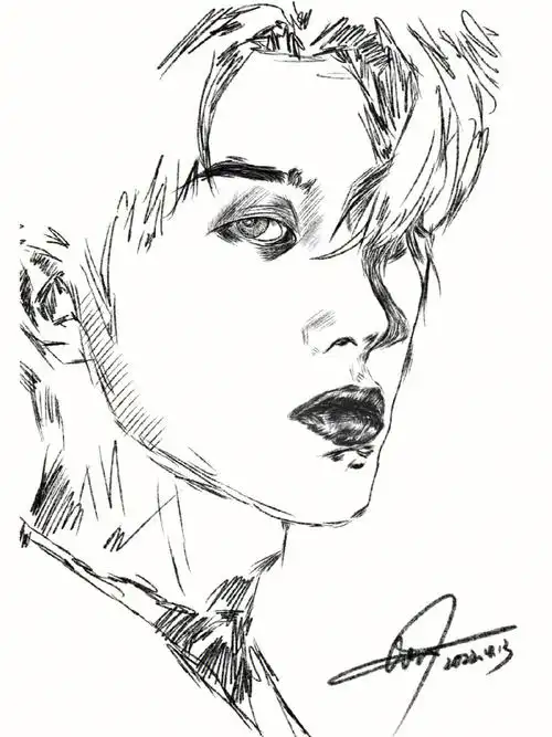 浅画一下吧 欢迎指正#蔡徐坤热血至上  #宝藏男孩蔡徐坤  #全世界最好