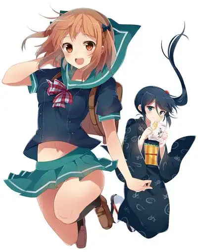 封面出自《打工吧魔王大人》角色佐佐木千穗,镰月铃乃