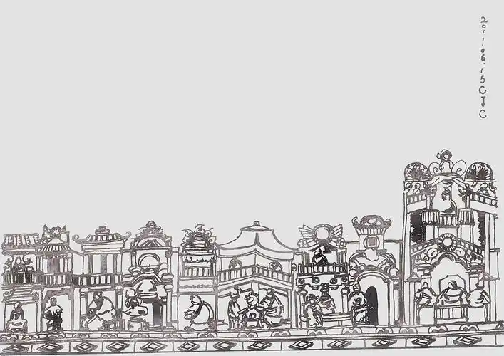 陈家祠-局部-广州-速写04