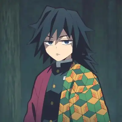 鬼灭之刃 自截 头像 富冈义勇 自调色