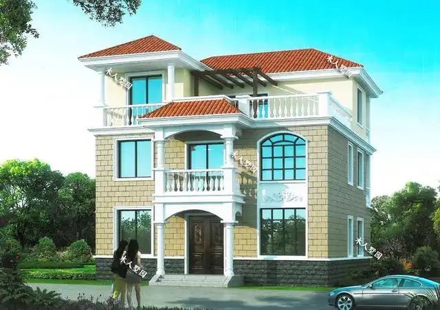 11×11米农村三层楼设计,简单易施工,真正的自建房