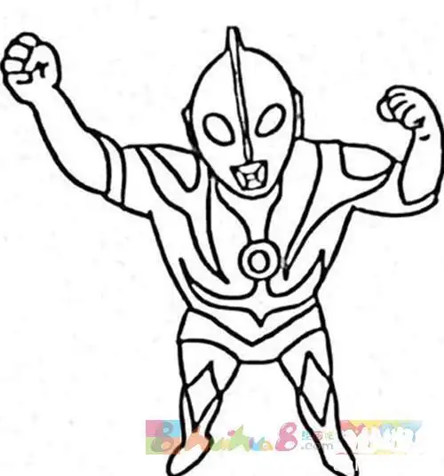 罗布奥特曼一步一步教我们画简笔画