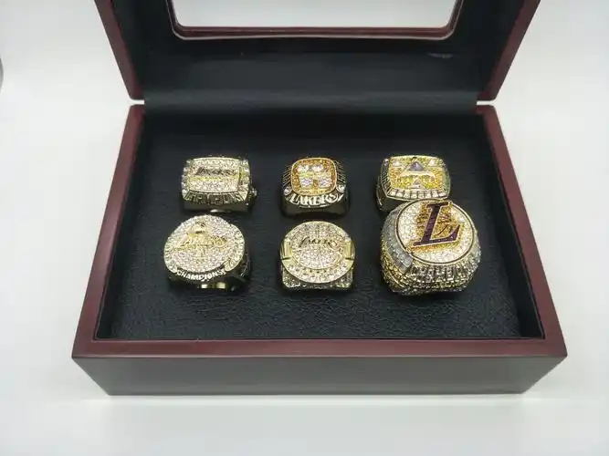 洛杉矶湖人冠军戒指套装新款篮球冠军戒指6个湖人总冠军戒指-阿里巴巴