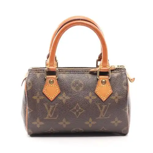 中古lv路易威登bc新迷你迷你speedy老花手提包685221女士包袋