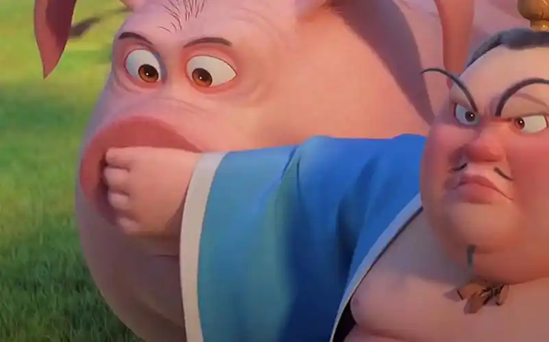 太乙真人坐骑的猪鼻子竟然可以快进和暂停,太先进了吧.