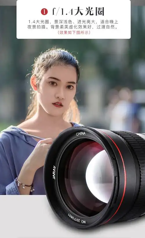 4 全画幅佳能尼康单反索尼e卡口人像手动定焦相机镜头 佳能口【图片