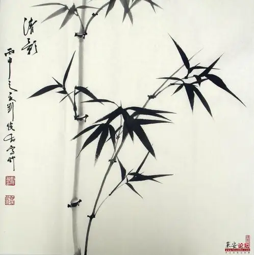 墨竹图-舞文弄墨 - powered by discuz!