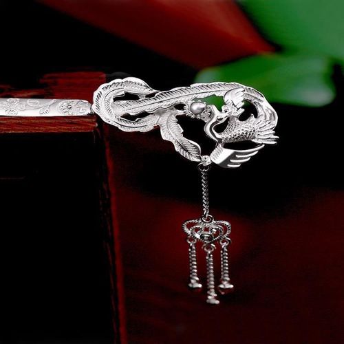 凤凰发簪古风盘发簪子流苏 步摇汉服头饰发钗清新古代