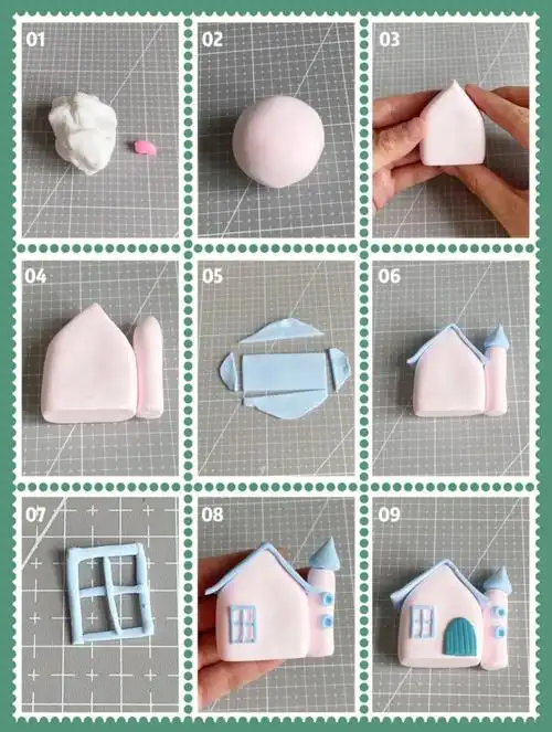 粘土房子摆件森系小房子图文教程