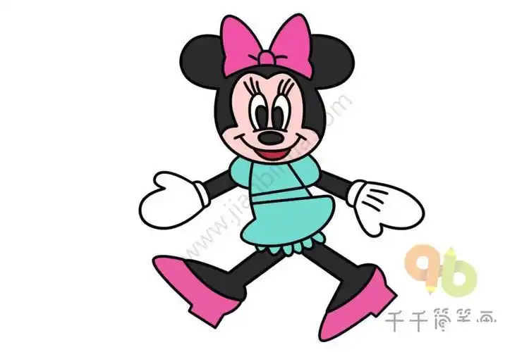 米奇妙妙屋之爱跳舞的米妮图片-儿童简笔画大全