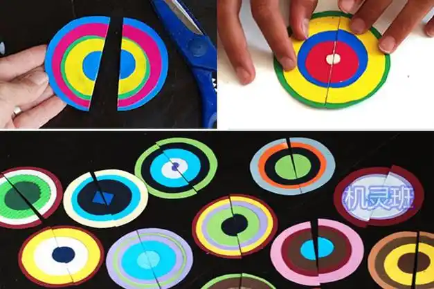 早教游戏:卡纸自制圆形配对拼图玩具(步骤图解)5