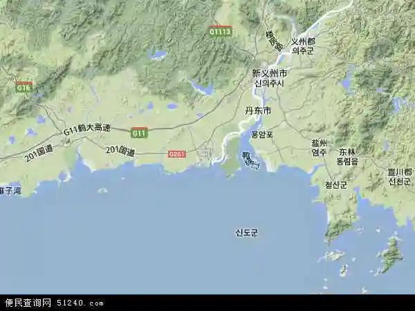 东港市地形地图