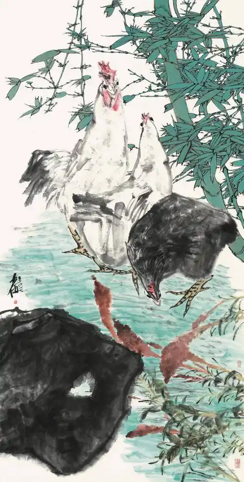 中国国家画院研究员花鸟所副所长姚大伍工笔写意花鸟画欣赏