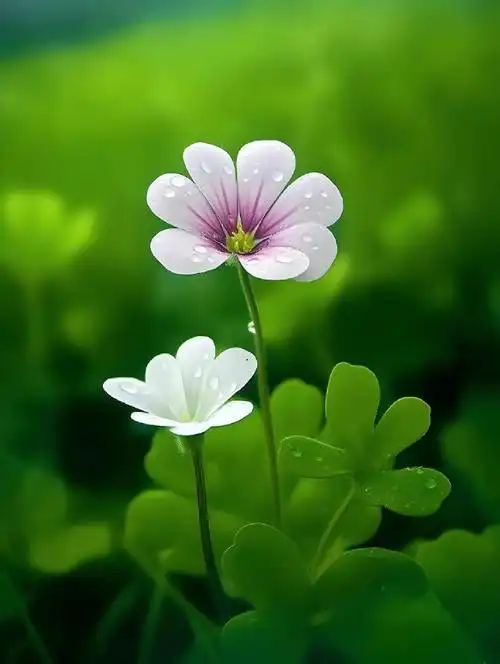 手持四叶草,好运自然来.