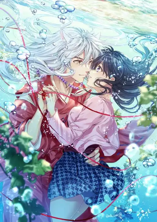 犬夜叉x戈薇 温馨甜蜜的小情侣79(*0766`*)#犬夜叉#twi:mtb_umk