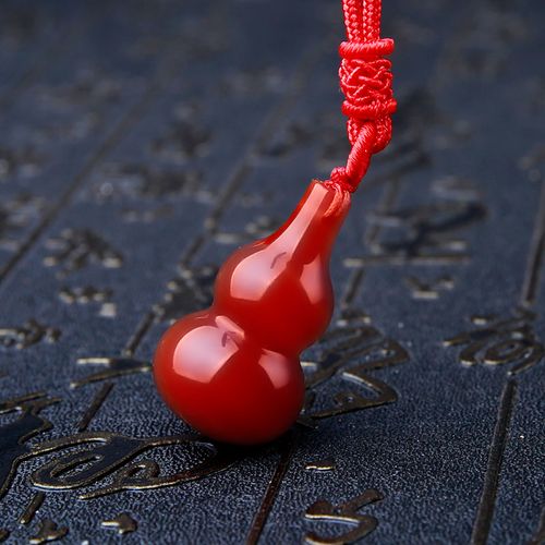 红玛瑙妙音鸟葫芦吊坠红玛瑙男女款挂件姻缘饰品