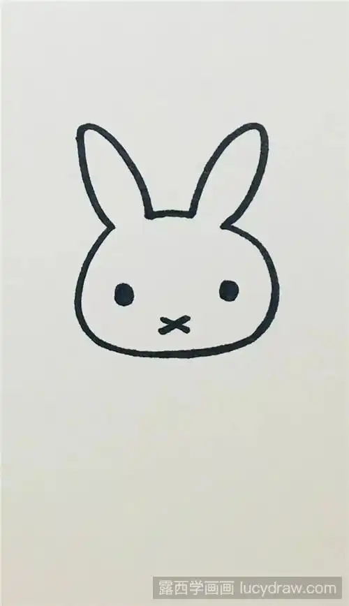 米菲兔简笔画教程