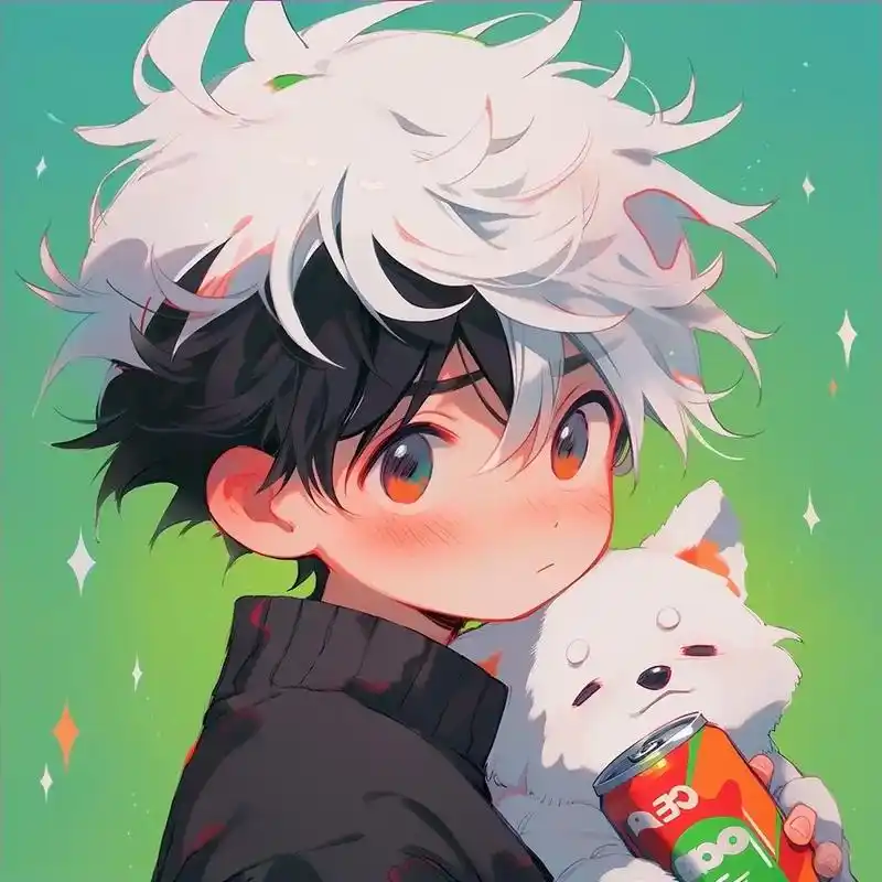 这么可爱吗?#top1  #情侣头像 #彩虹96 #兄弟头像 - 抖音