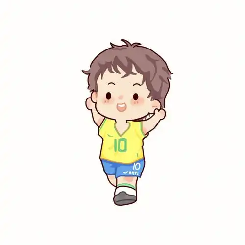 世界杯足球卡通男孩头像