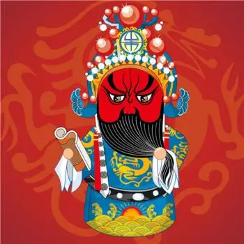 ?幼儿园装饰画挂画卡通画儿童q版京剧戏剧脸谱墙画火锅店餐厅壁画sn25