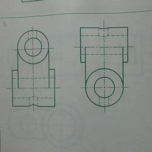 求第三个三视图画法