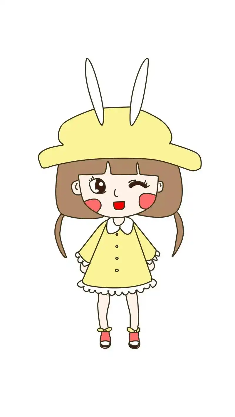 怎么画小女孩简笔画.#简笔画 #儿童简笔画 #卡通画 #一起 - 抖音