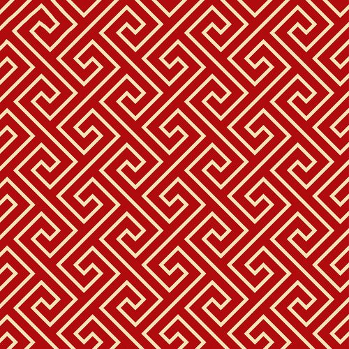 吉祥中式大红色祥云墙纸客厅藏式背景墙佛龛寺庙佛堂贴顶壁纸