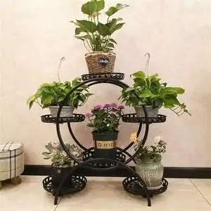 花盆架花架子焊接l室内客厅阳台植物架经济型组装家用多肉移动铁