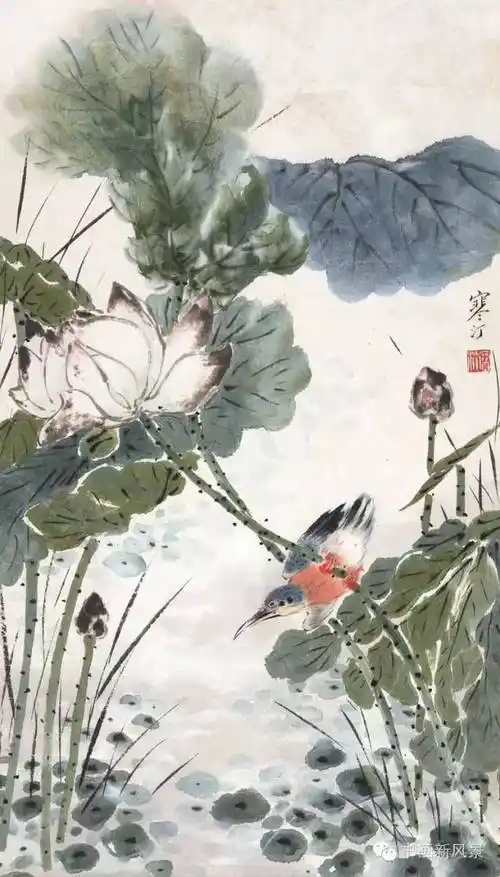 江虚谷画荷绝非浪得虚名