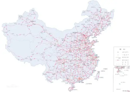 词条图片 1/2中国国道分布图信息图片尺寸3218x2282 来自