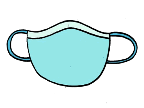 口罩简笔画图片