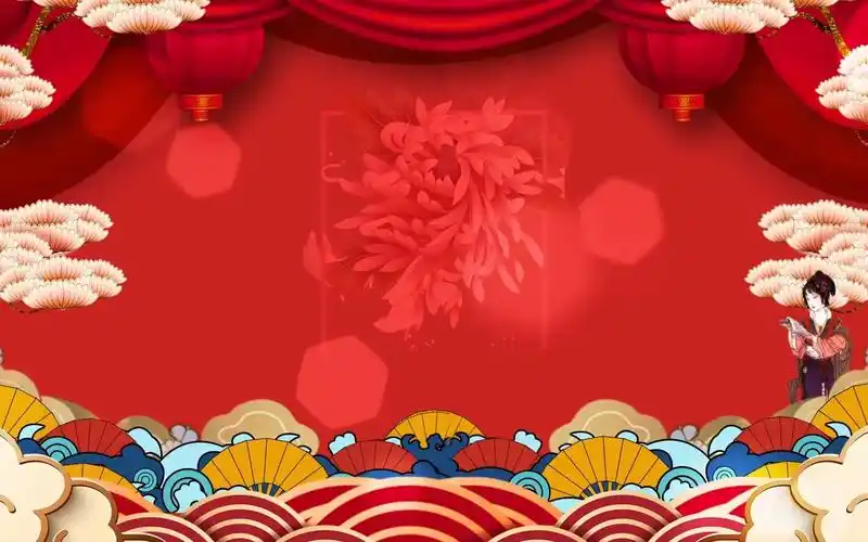 中国风戏曲京剧舞台led背景jj-10