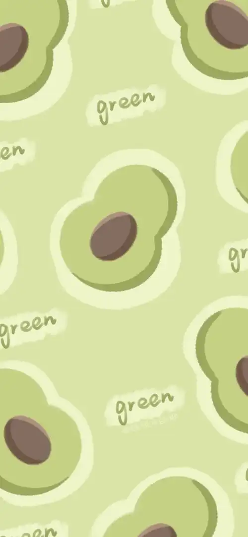 可爱水果壁纸·牛油果 cr. 传说中的耶