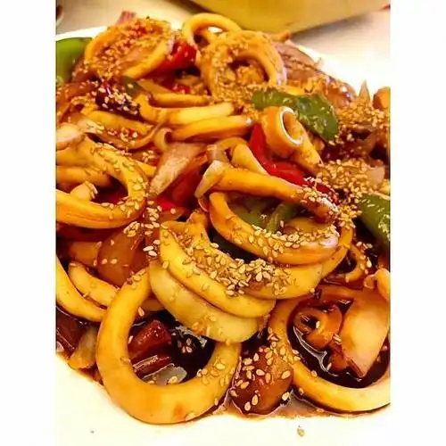 经典美食,酱爆鱿鱼圈!