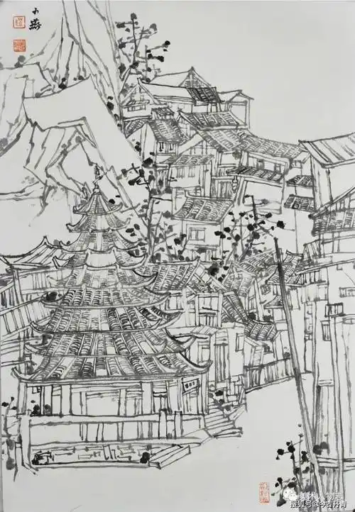 在侗寨行走——向少华,邓小燕,姚茂辉写生游记_生活节奏_文化_画笔