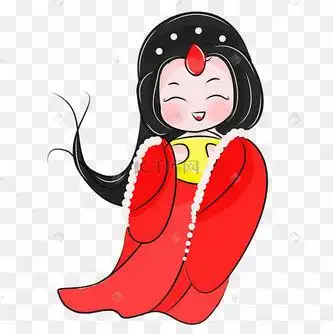 古风贵妃红白开心笑