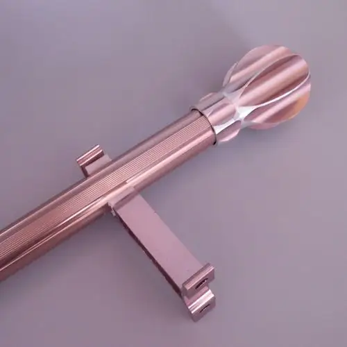 窗帘杆堵头窗帘杆配件 封口 铝合金头八叶头 窗帘杆装饰头 铝头