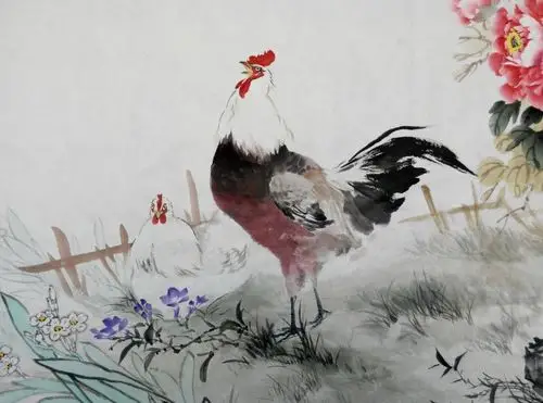 王相刚 画鸡