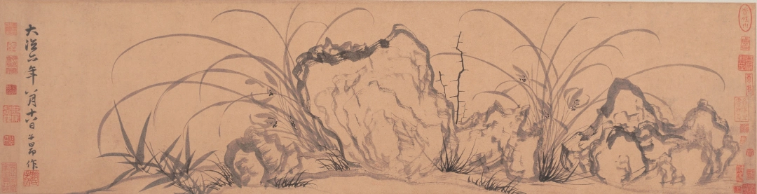 【南宋】郑思肖《墨兰图》-大阪市立美术馆藏